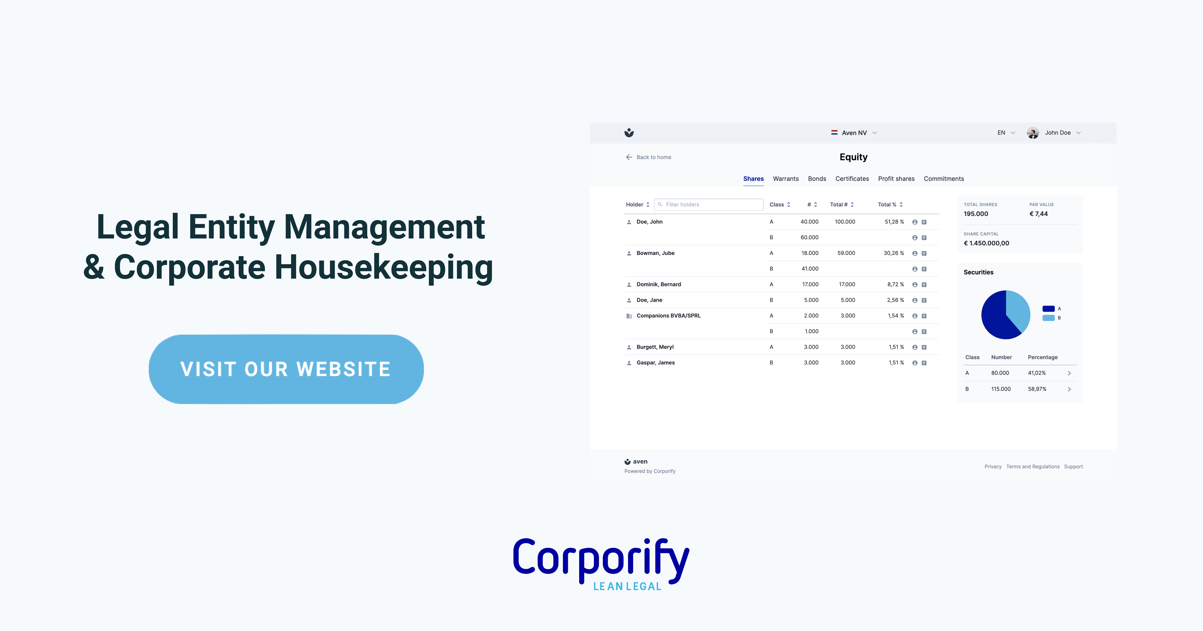 Corporify | Corporate Housekeeping & Legal Entity Management
