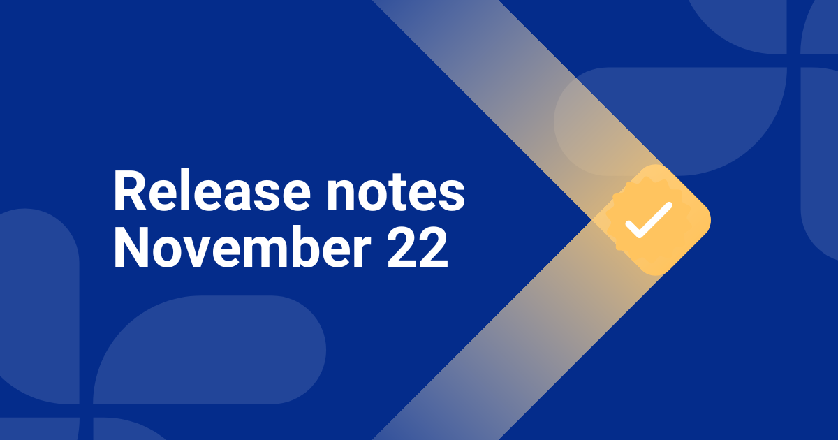 Release Notes | November 2022